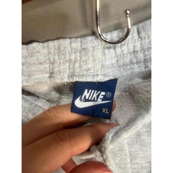 Nike Sweat Grey Pants VTG XL Relax Comfort Lounge Drawstring Athletic Athleisure - Picture 4 of 16